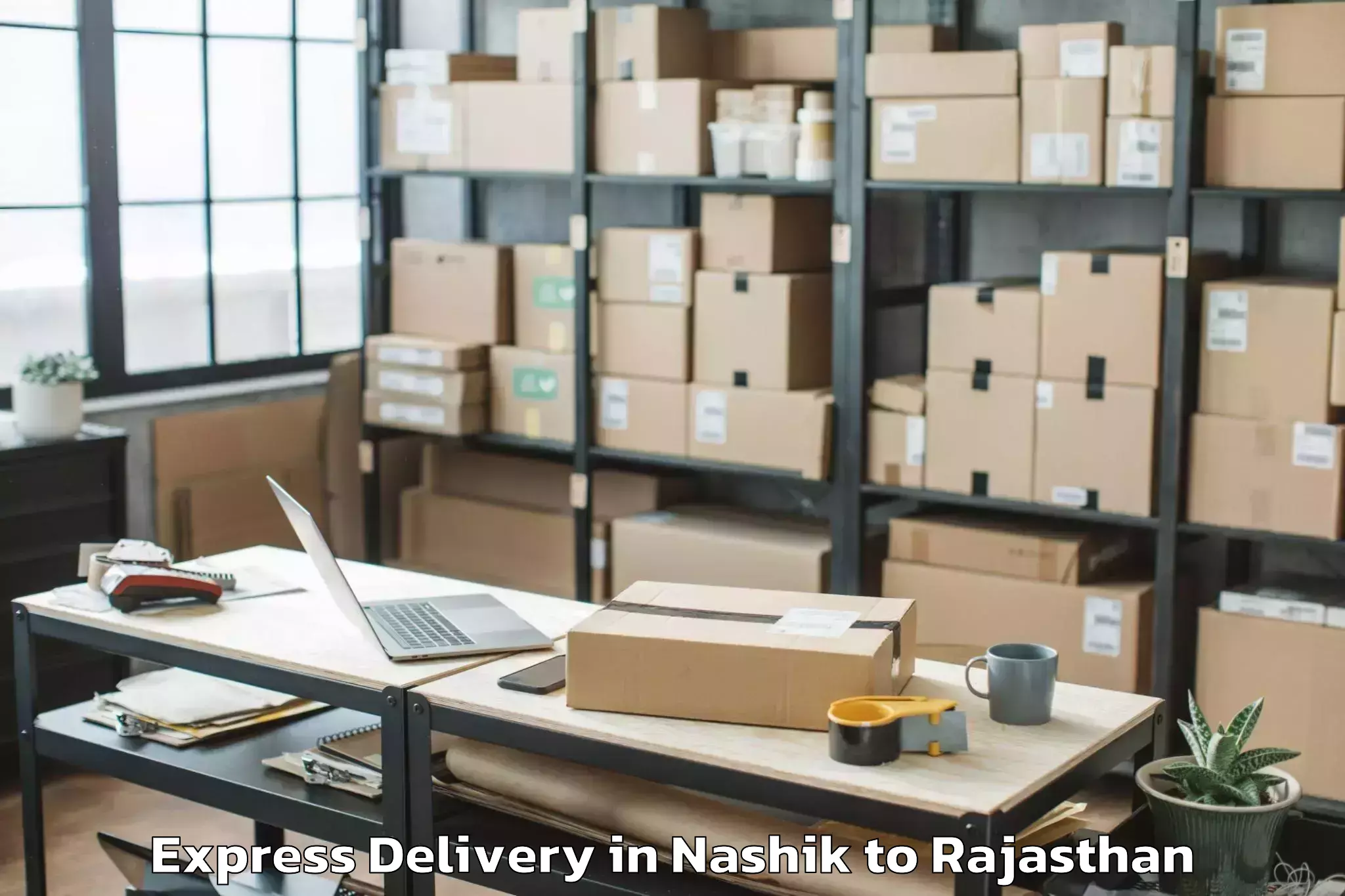 Professional Nashik to Indragarh Express Delivery